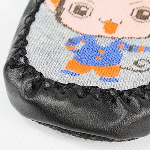 high quality silicone 3d knitting kids anti slip floor home animal baby socks