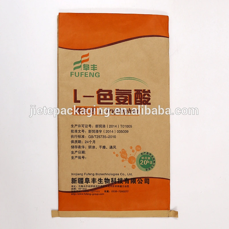 High quality paper-plastic compound bags 20kg for packing feed additive