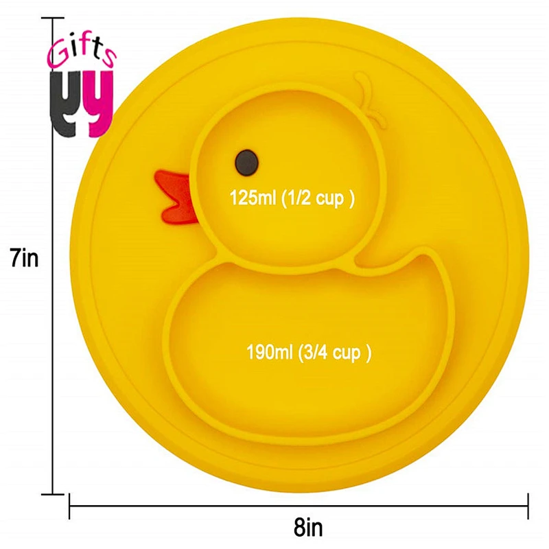 Baby Round Silicone Divided Plate,Baby Silicone Plate,silicone plate