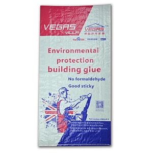 pp woven wall putty cement packing bag for industrial and building use