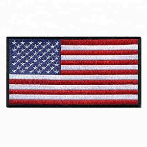Alibaba China reliable supplier whosale embroidered american flag patch