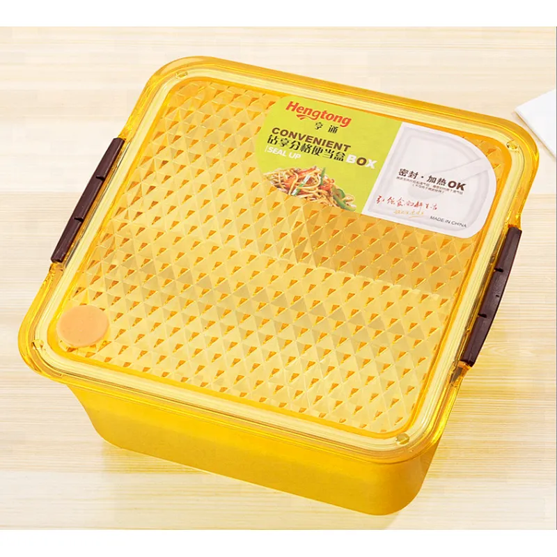Promotional Plastic Bento Lunch Box with Spoon
