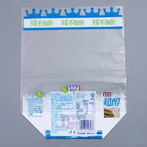 Cheap Transparent white PE plastic bag flour milk powder packaging