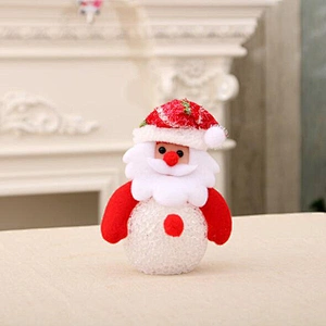 Free Sample Unique Christmas Decoration Gift Snowman Luminous EVA Small Night Light Christmas Tree Crafts Pendant