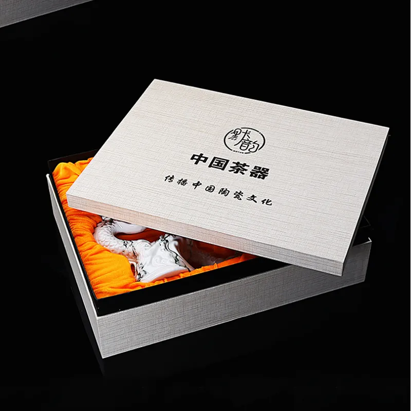 Unique style kungfu teapot with 8pcs bowls sets for business package