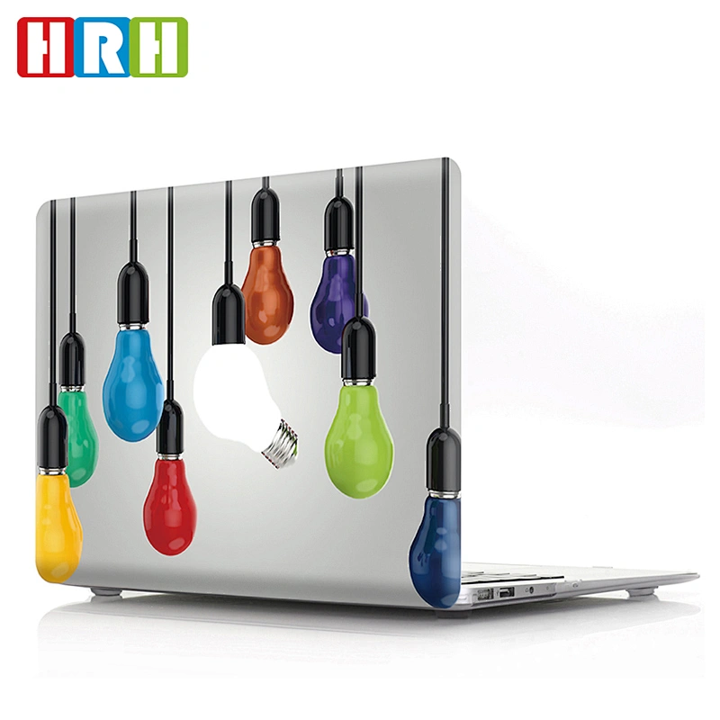 creative bulb pattern laptop case plastic shell case laptop protection for macbook pro makeup for macbook 13 case