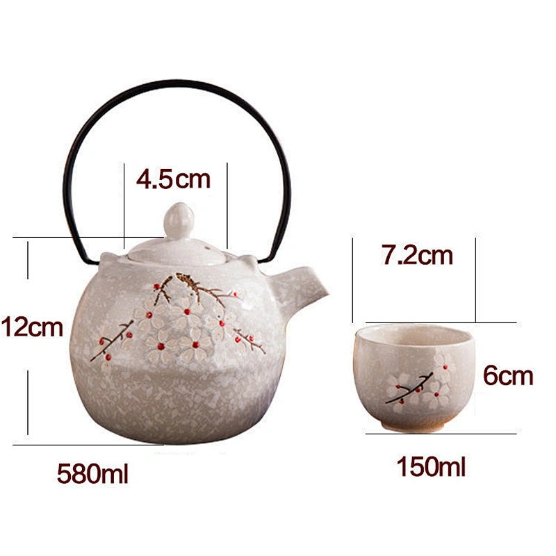 2019 eco-friendly material ceramic tea sets for restaurant