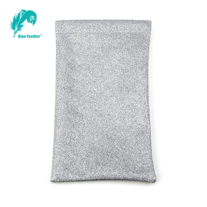 Factory fashion shiny soft glasses bag eyeglasses pouch