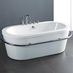 Classic Freestanding Clear Acrylic Soaking Bathtub Modern Bathtub