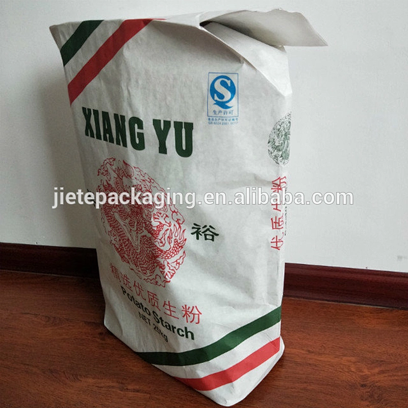 Kraft paper bag double layer for packing 1kg 2kg 25kg flour