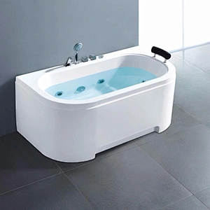 Fashionable jet whirlpool bathtub freestanding acrylic hot tub for adult
