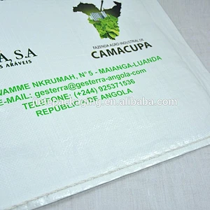 Recyclable pp woven bag,polypropylene bag, white pp woven bags 50kg packing rice,sugar,sand,seed,feed,flour,fertilizer,cement