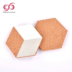 Guangzhou factory cheap cleaning cork coasters for drink non-slip drink coaster
