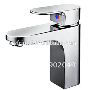Deck Mounted Ceramic Cartridge Spray Brass Lavatory Basin Mixer Faucet