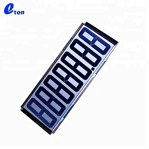 Segment LCD Monitor 7Digits Panel Replacement TN LCD Screen