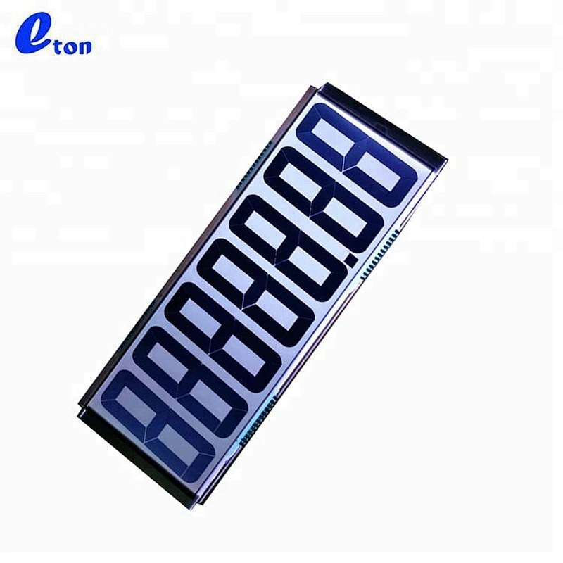 Segment LCD Monitor 7Digits Panel Replacement TN LCD Screen