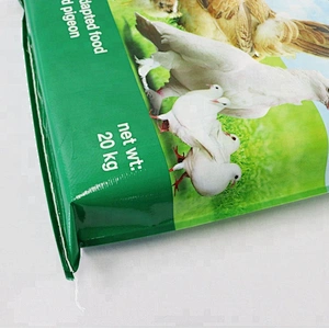 Custom design plastic feed bag 50kg , poulty pp woven feed packing bag 20kg, polypropylene woven feed bag