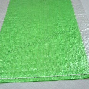 25kg green transparent pp woven rice bag for packing sugar,salt,starch,flour,grain