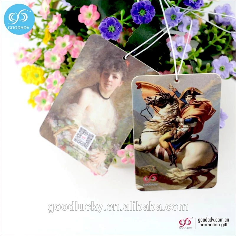 New design scent custom paper car air freshener perfume card