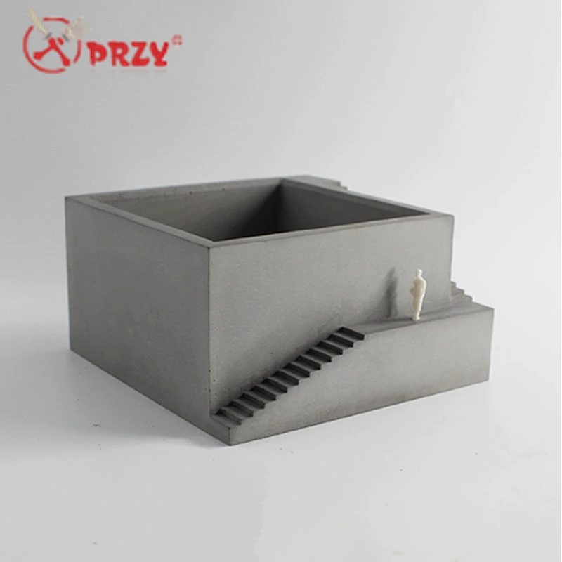 S8129 Concrete Office decorations molds silicone cement flower pot silicone Vase Pot Moulds