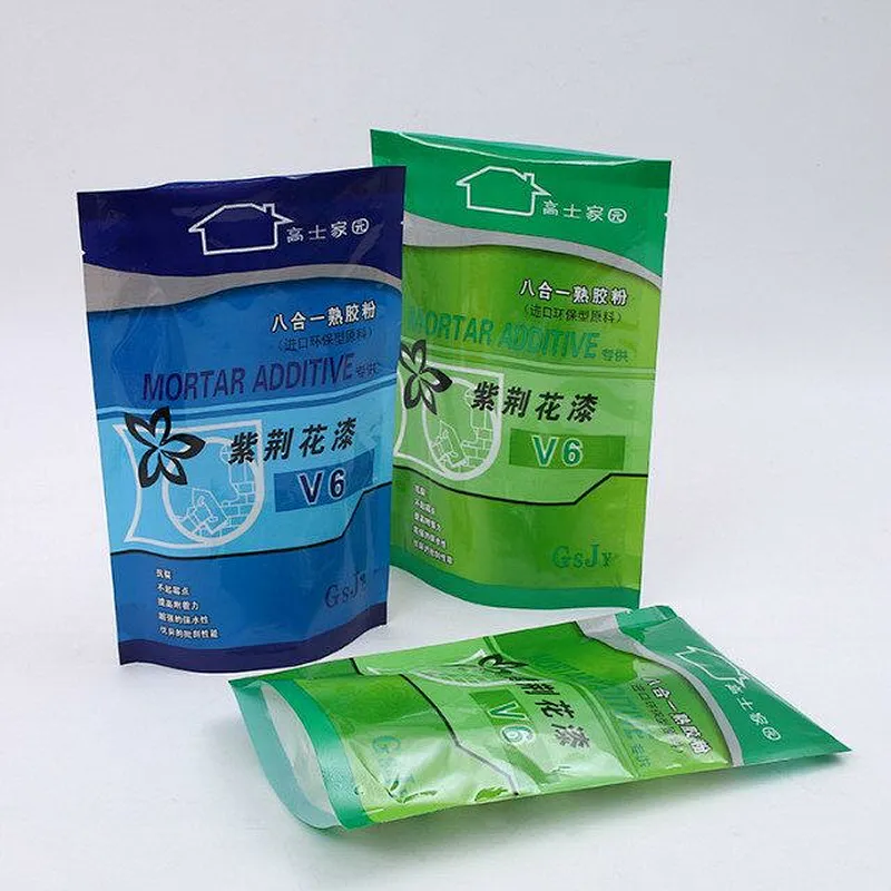 Green PE bag cooked rubber powder packaging industry use