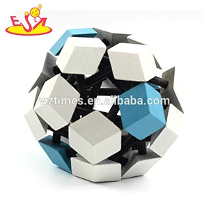 Großhandelsmode-Puzzlespielspielzeug neueste Gehirn Teaser hölzernes entriegeln Spielzeug für Baby W11C048