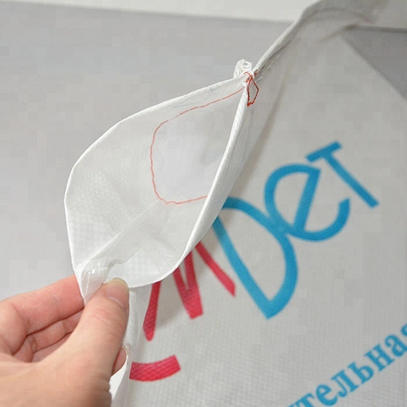 Design printing 40kg pp woven cement bag moisture proof with bopp laminated