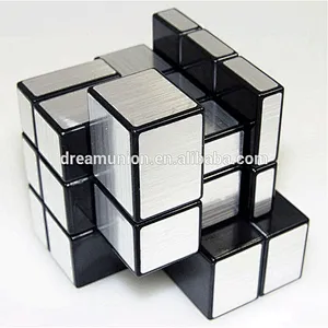 Wire Drawing Style Magnetic Balls Magic Mirror Cube Magic Challenge Puzzle