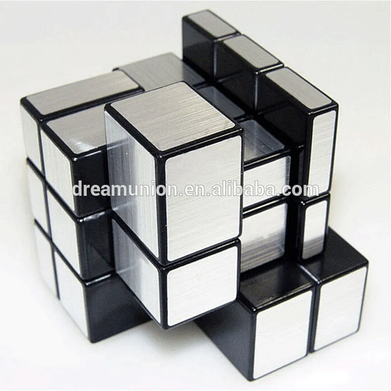 Wire Drawing Style Magnetic Balls Magic Mirror Cube Magic Challenge Puzzle