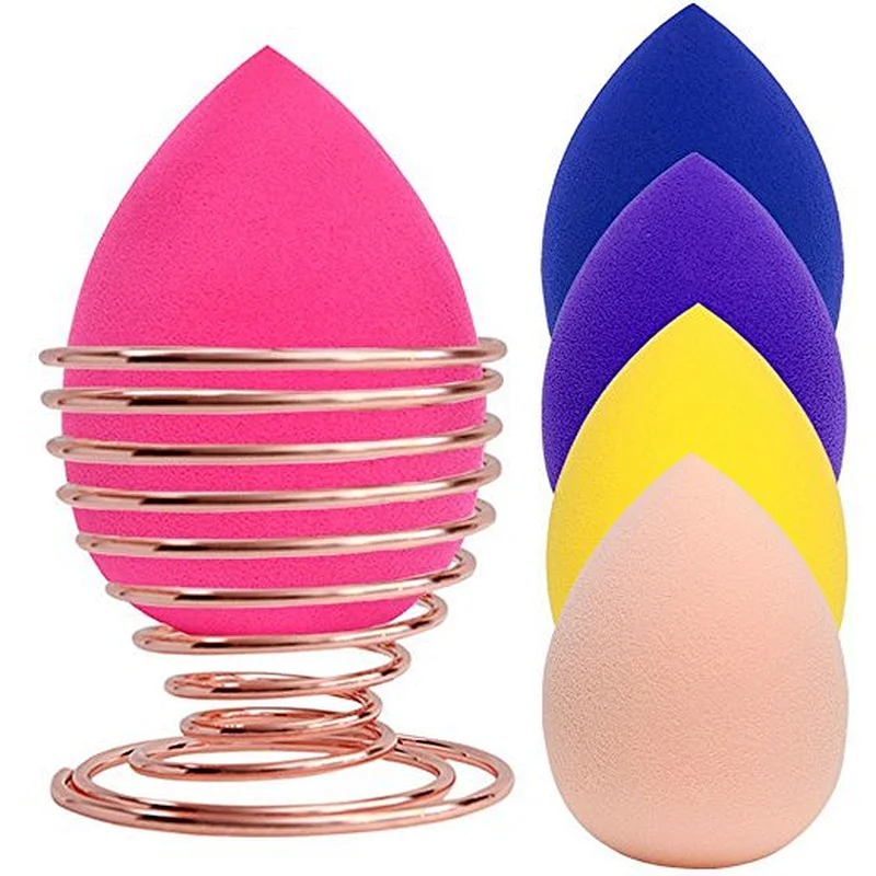 6pc makeup sponge latex free and puff holder
