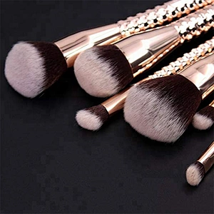 New Arrival Rose Golden Pro Makeup Brush Set 12pcs Completed Makeup Brush with Brushes Clutch For Makeup Studio