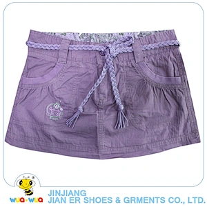 Multicolor 100%cotton poplin fabric kids girls summer shorts