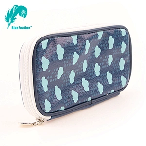 Custom Printing Pu Leather Pencil Bag