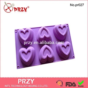 PR028 PRZY Silicone heart shaped decorating cake tools