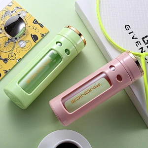 2018 Hot New Products 350 ml High Borosilicate Glass Tumbler Travel Cups Glass Water Bottle