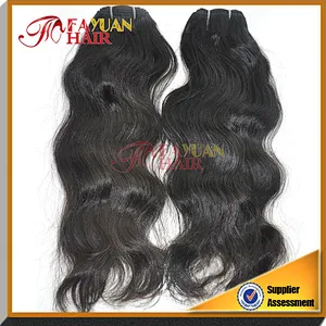 natural pure unprocessed wavy curly single drawn human hair bulk