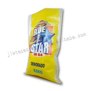 Color printed laminated 50kg pp woven grain bag,sack for rice,flour,feed,seed packing