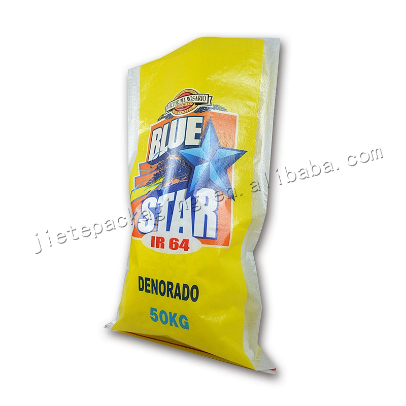 Color printed laminated 50kg pp woven grain bag,sack for rice,flour,feed,seed packing