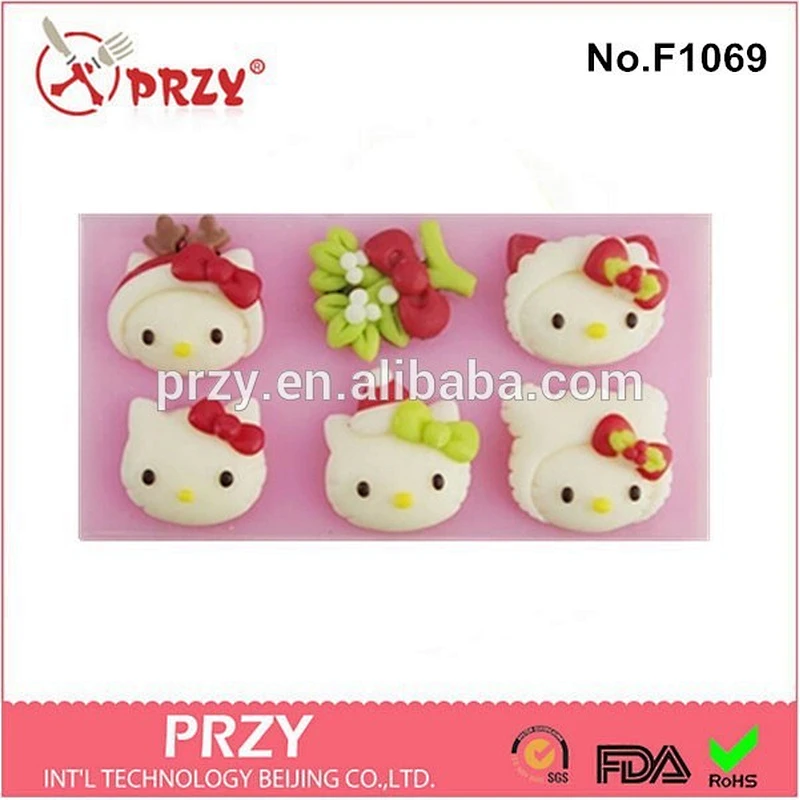 F1069 PRZY hello kitty cheap doll head molds