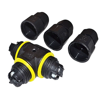 T Type Nylon IP68 M20 Electric LED Light Waterproof Connector