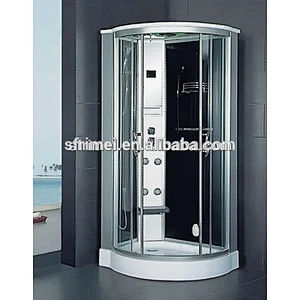 1 Person Corner Cheap Bathroom Enclosed Steam Shower Room With Jetted Tub
