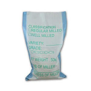 White pp woven bag for packaging sugar 100kg