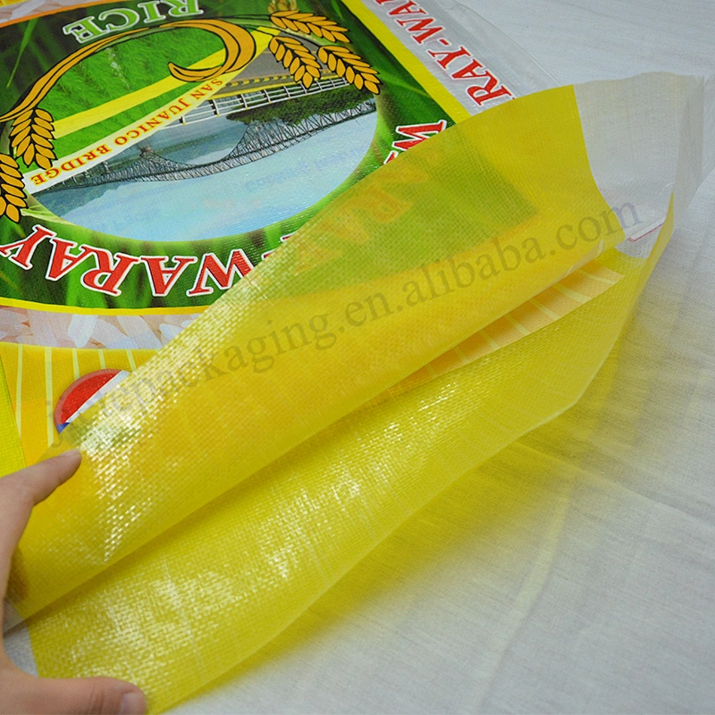 Customized design printing 25kg bopp laminated basmati rice india bag