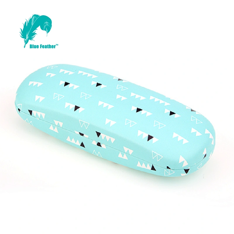 Modern Assorted Triangle Print Glasses Case for Everyday Storage