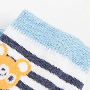 high quality silicone 3d knitting kids anti slip floor home animal baby socks