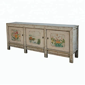 chinese antique distressed rustic storage sideboard furniture