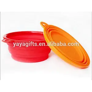 Food grade silicone pet bowl with collapsible