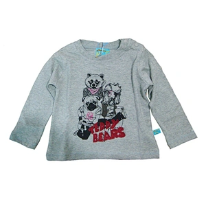 children boy t-shirt wholesale cotton print long sleeves
