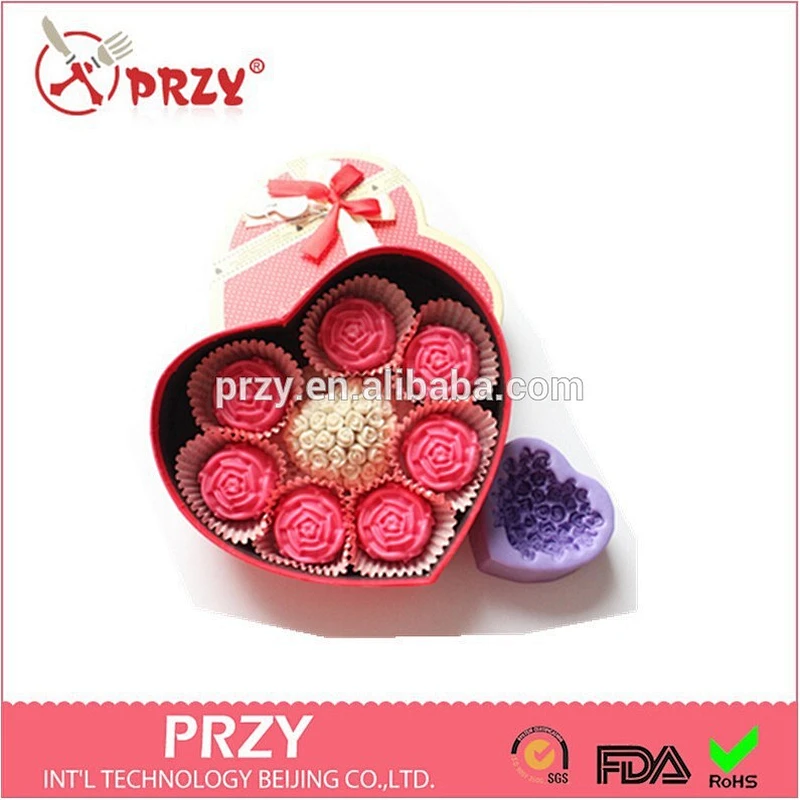 DIY chocolate valentine's day the silicone mold\Handmade silicone soap molds
