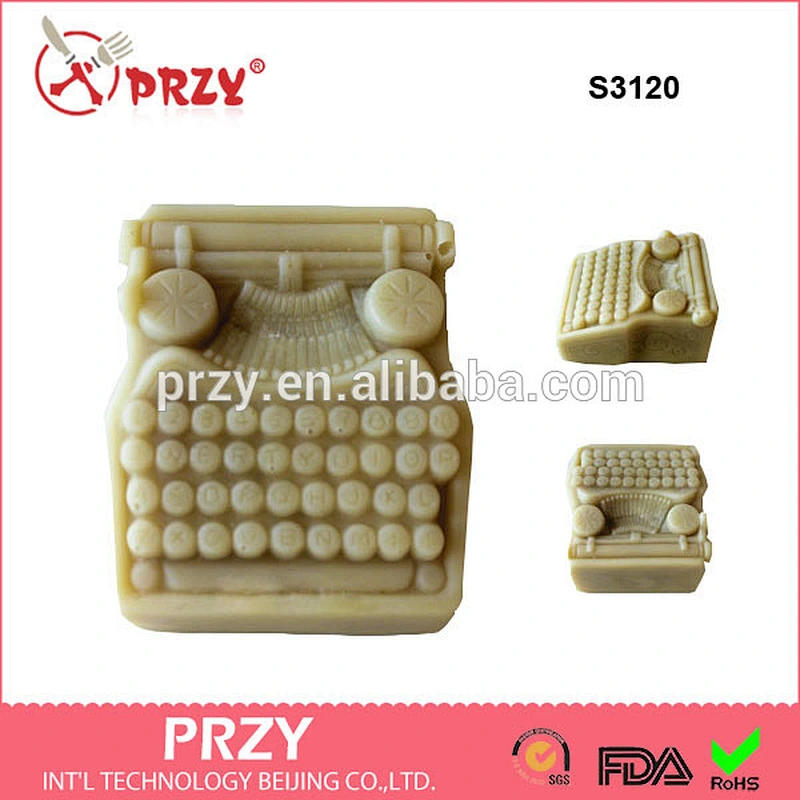 S3120 Vintage Typing Machine Silicone Soap Mold